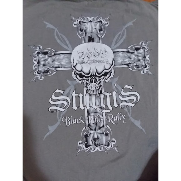 Bikers Design Sturgis Black Hills Rally TShirt Thermal Women's XL USA Cotton - Picture 5 of 10